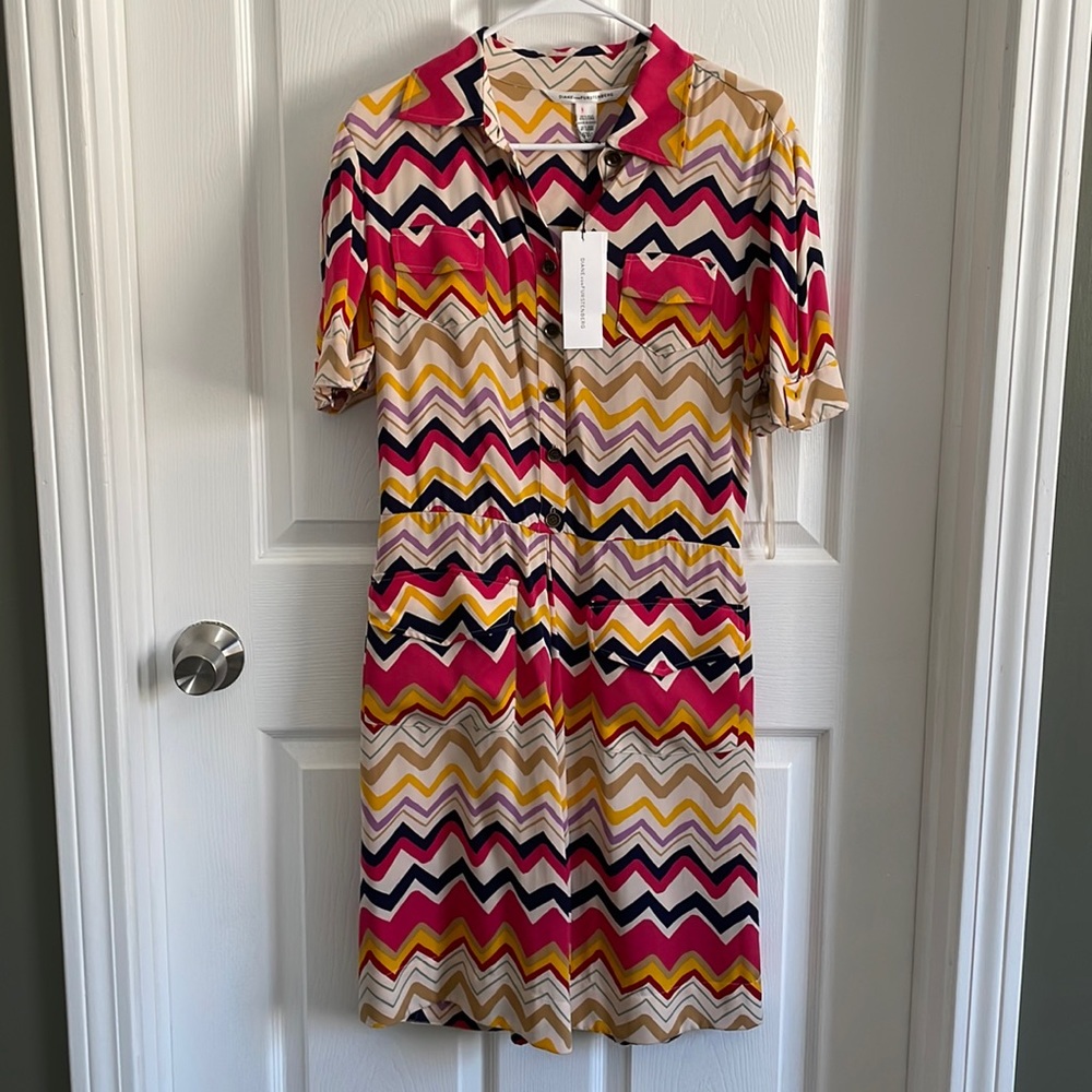 NWT Diane Von Furstenberg Spring/Summer Dress Sz 12